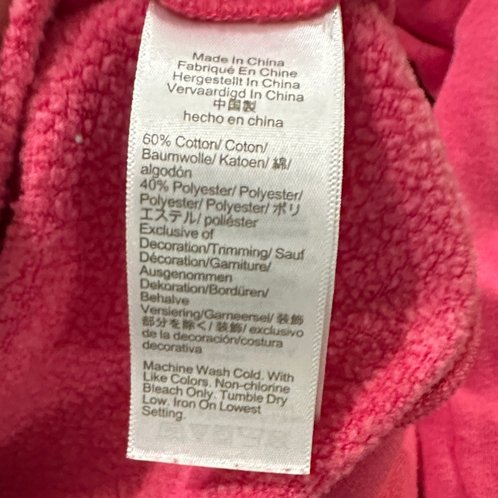 J. Crew Vibrant Pink Wide button-collar pullover sweatshirt in cloudspun fleece - Picture 7 of 9